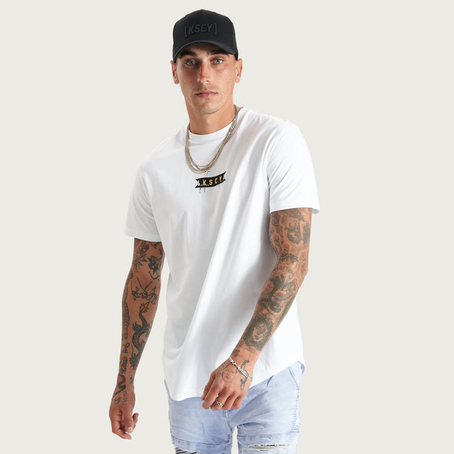 Dark Vamp Dual Curved Tee Optical White