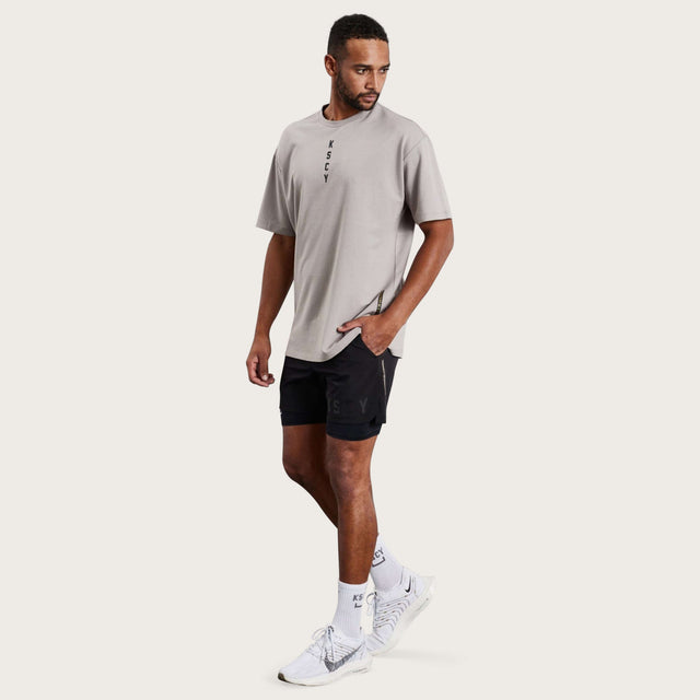 Dynamic Box Fit Split Hem T-Shirt Gull
