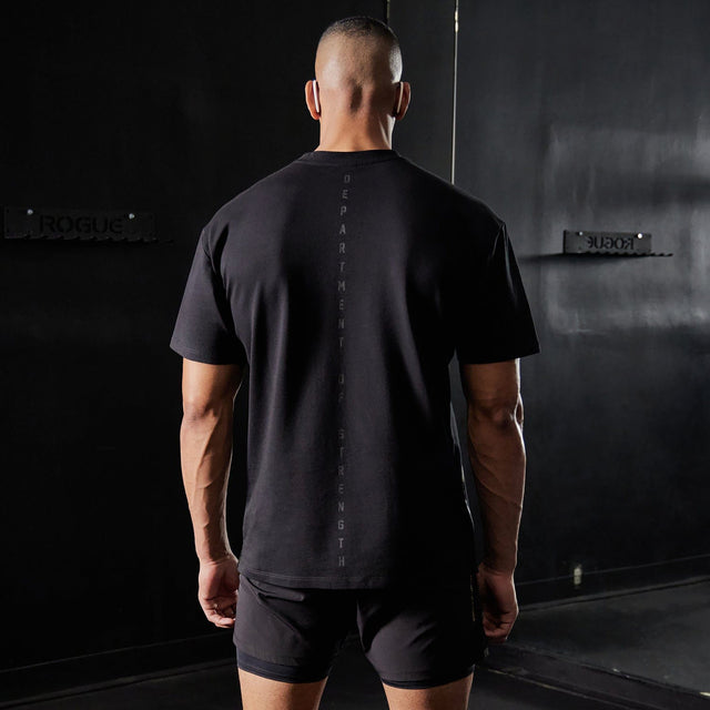 Dynamic Box Fit Split Hem T-Shirt Jet Black