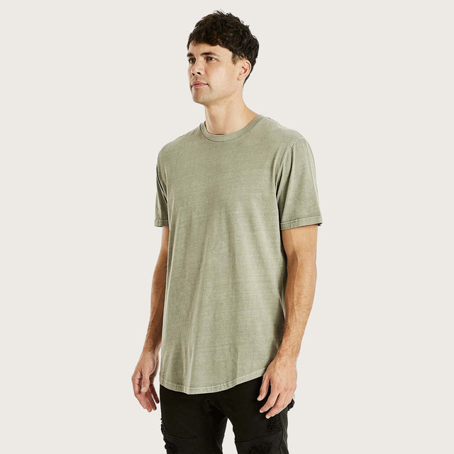 Essentials Dual Curved T-Shirt Pigment Shadow