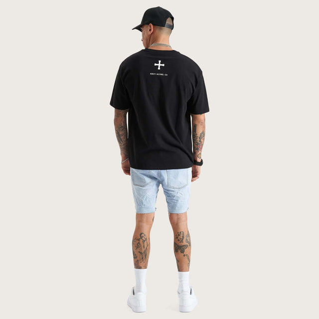 Fresno Heavy Box Fit Tee Black