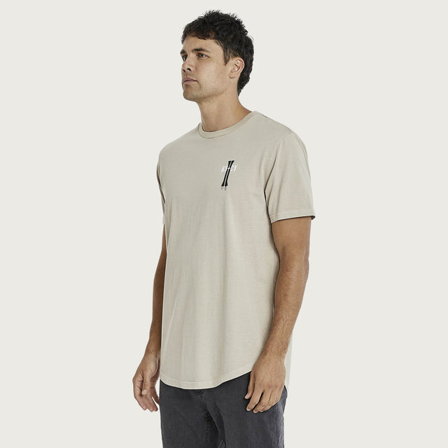 Hostage Dual Curved T-Shirt Pigment Dove