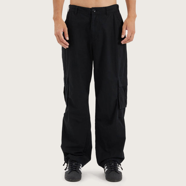 Hunter Ripstop Parachute Pant Washed Black