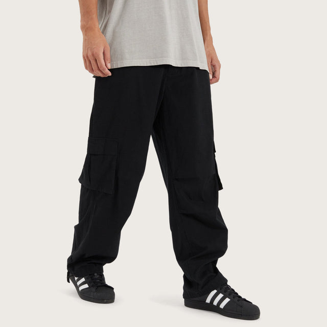 Hunter Ripstop Parachute Pant Washed Black