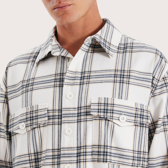 Ingenuity Overshirt White Check