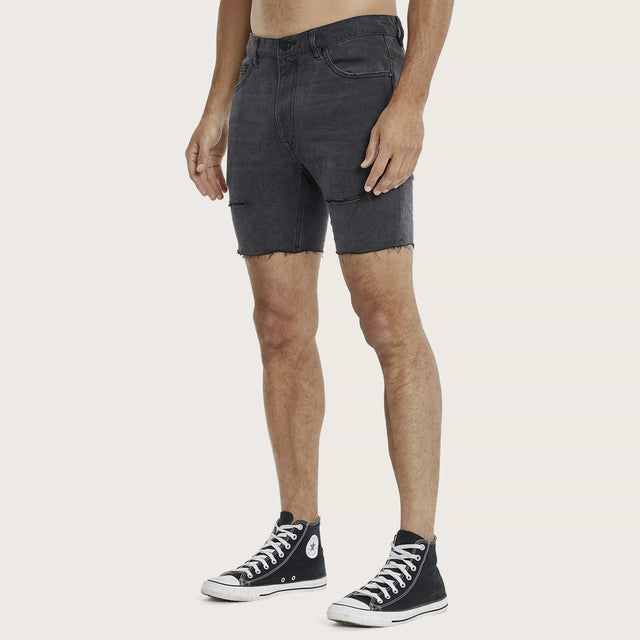 KS2 Denim Short Black Grey