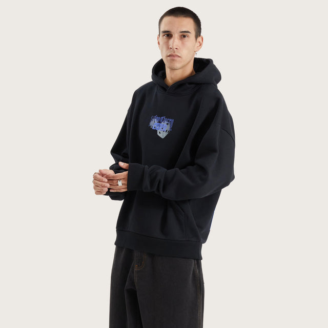 Luck Heavy Oversized Hoodie Anthracite Black