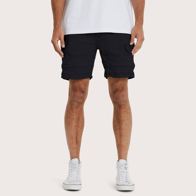 Michigan Cargo Shorts Jet Black