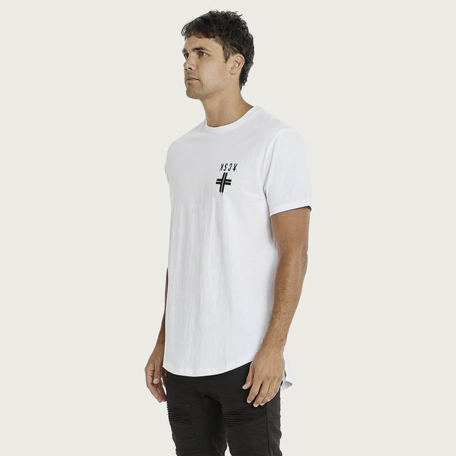 Mission Venice Dual Curved T-Shirt Optical White