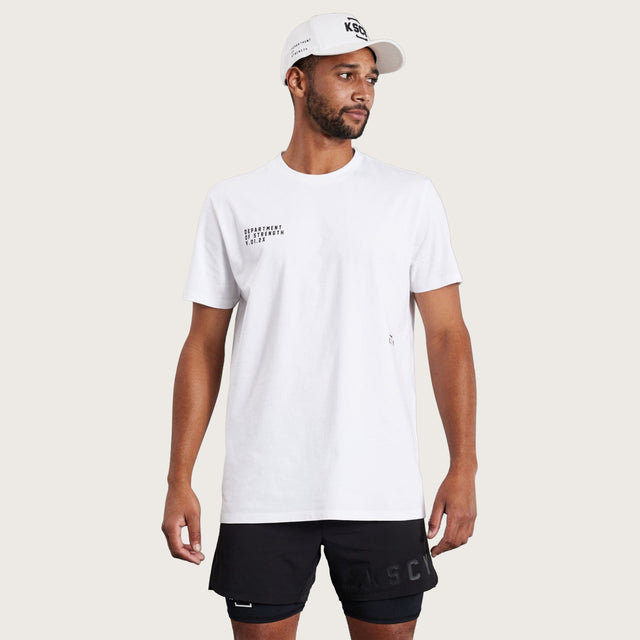 Model wears Motion Active T-Shirt White T-Shirts in White - Image 2