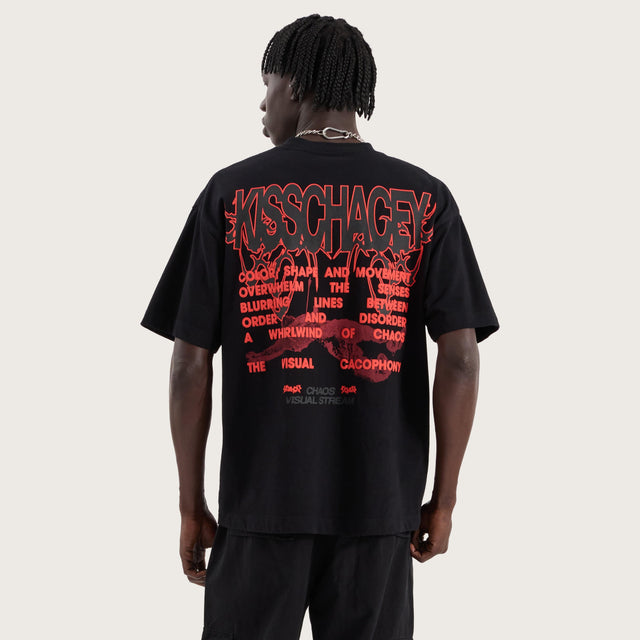 Model wears Movement Heavy Street Tee Jet Black T-Shirts in Black - Image 1