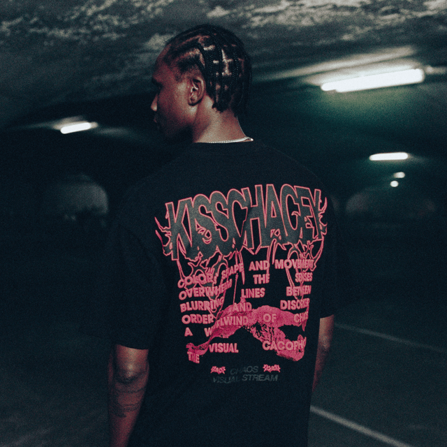 Model wears Movement Heavy Street Tee Jet Black T-Shirts in Black - Image 3