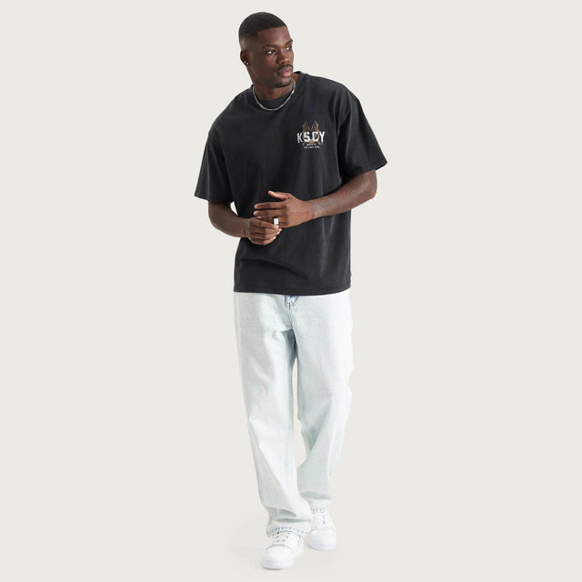 Saxon Box Fit T-Shirt Mineral Black