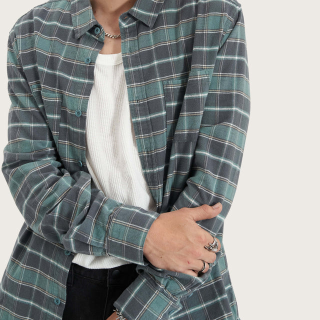 Tartan Tempo Longsleeve Shirt Green Check