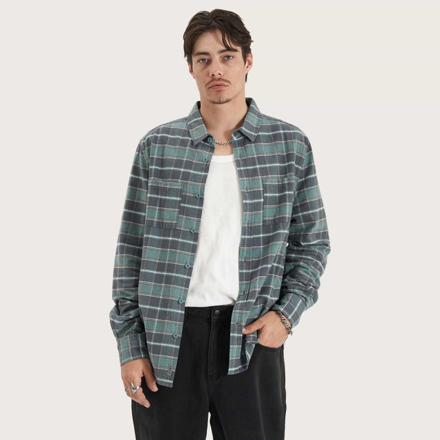 Tartan Tempo Longsleeve Shirt Green Check