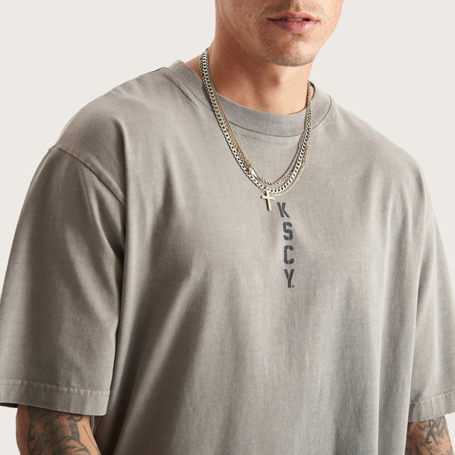 Trojan Heavy Oversized Tee Pigment Driftwood