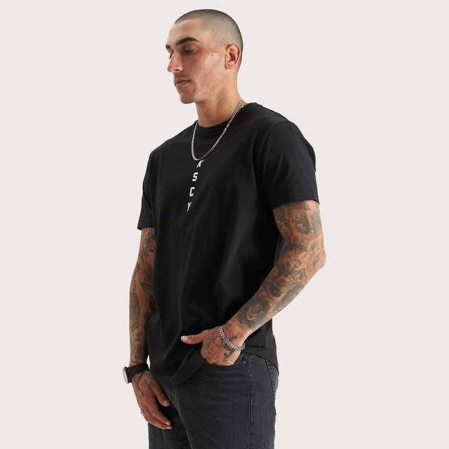 Vigour Dual Curved Tee Jet Black