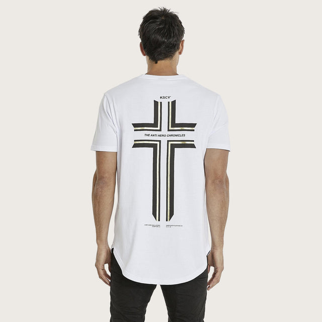 Zomp Dual Curved T-Shirt Optical White