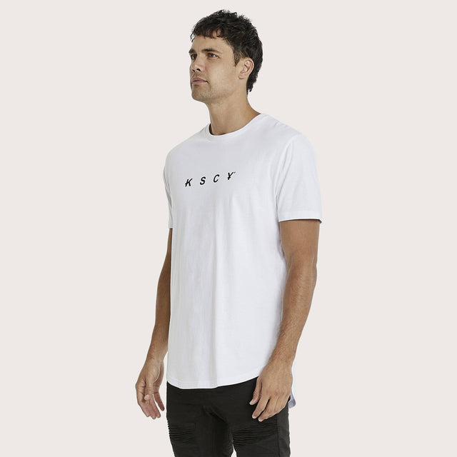 Zomp Dual Curved T-Shirt Optical White