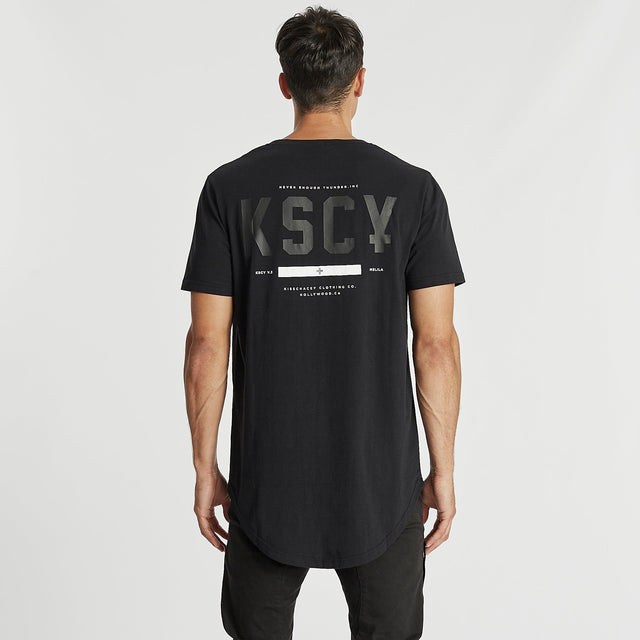 Alleyway Dual Curved T-Shirt Jet Black