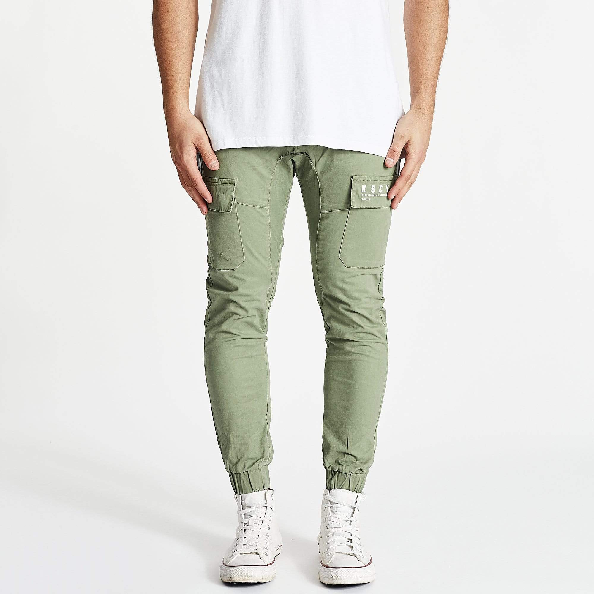 Green Skinny Jogger Pants, PacSun
