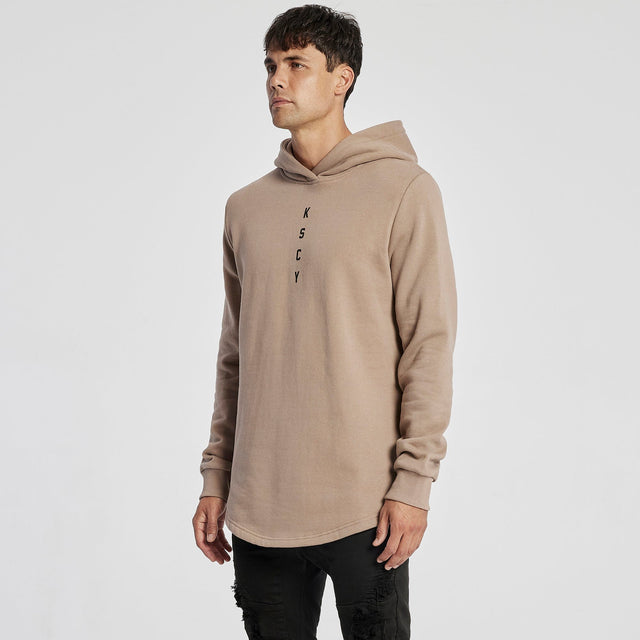 Dysfunction Dual Curved Hoodie Warm Taupe
