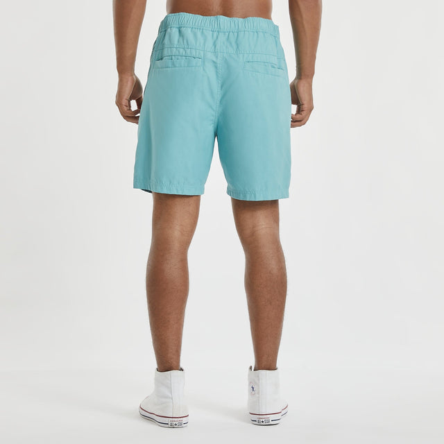 Model wears Sunrise Beach Short Turquoise Shorts in Blue - Image 3