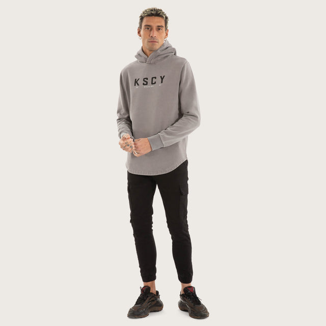 Wander Dual Curved Hoodie Pigment Frost Grey