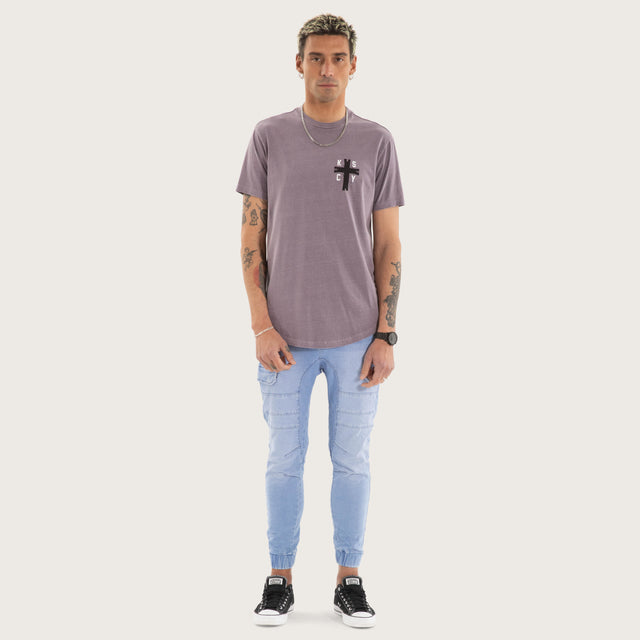 Decay Dual Curved Tee Pigment Grey Ridge