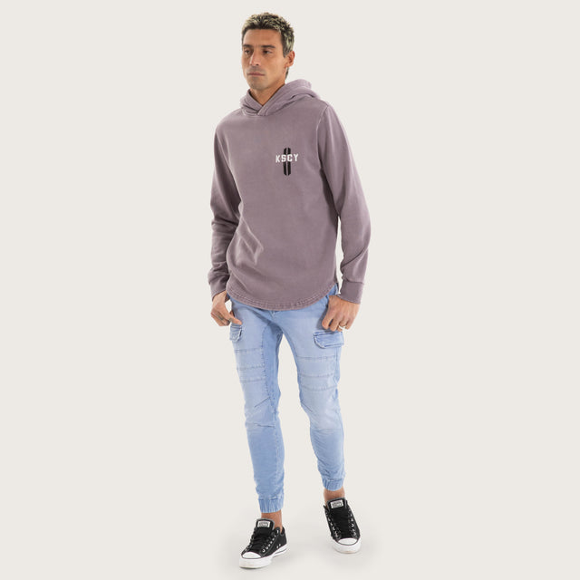 Promise Dual Curved Hoodie Pigment Grey Ridge