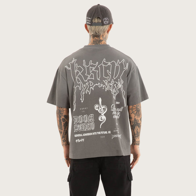 Whisper Street Tee Charcoal