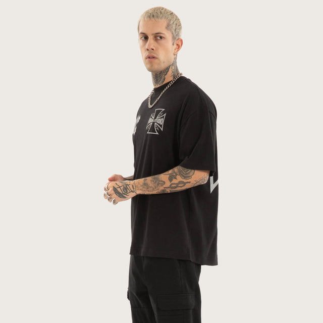 Exodus Street Tee Jet Black