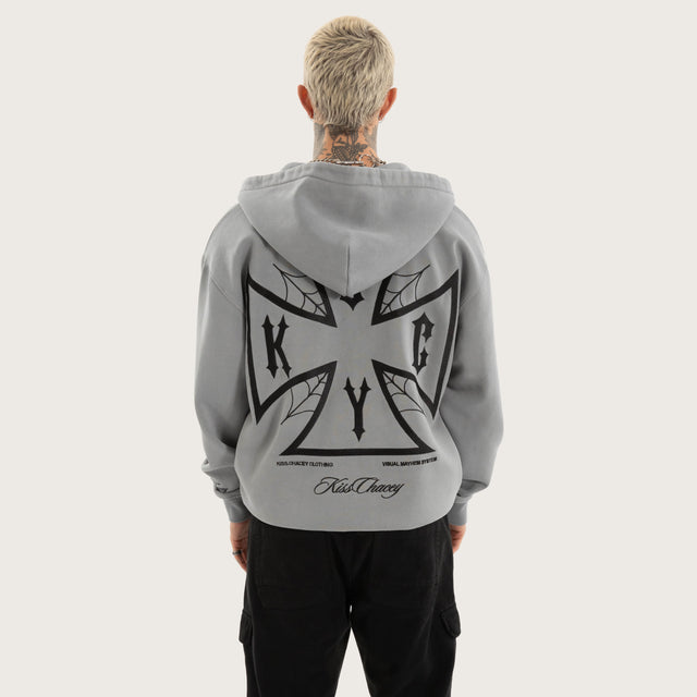 Nocturne Relaxed Zip Hoodie Pigment Ultimate Grey