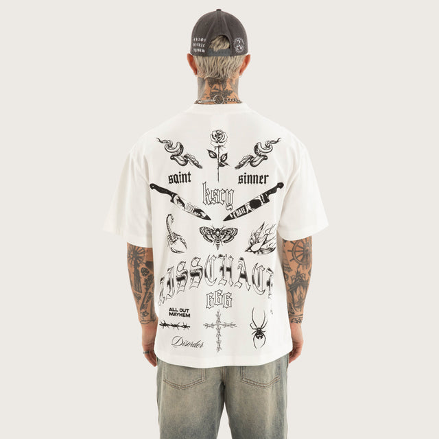 Sacrifice Street Tee Natural White