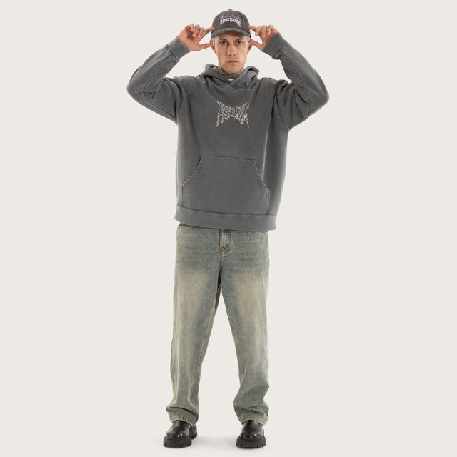 Whisper Relaxed Hoodie Pigment Charcoal