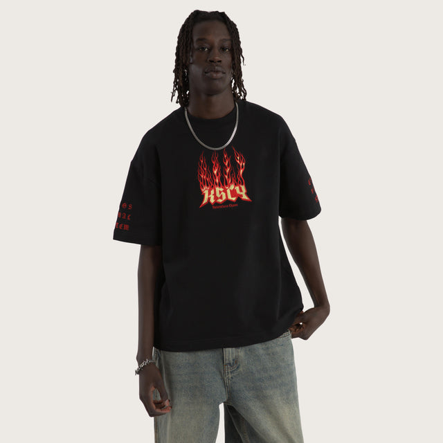 Burner Loopback Street Tee Jet Black