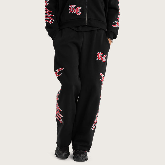 Razor Baggy Sweatpants Jet Black