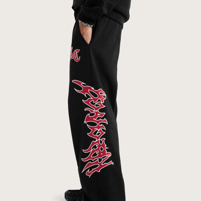 Razor Baggy Sweatpants Jet Black