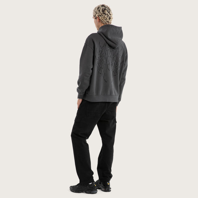 Descend Relaxed Hoodie Pigment Asphalt