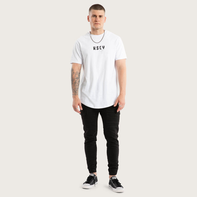 Thrillogy Dual Curved Tee Optical white