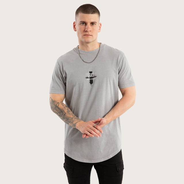 Zingify Dual Curved Tee Pigment Ultimate Grey