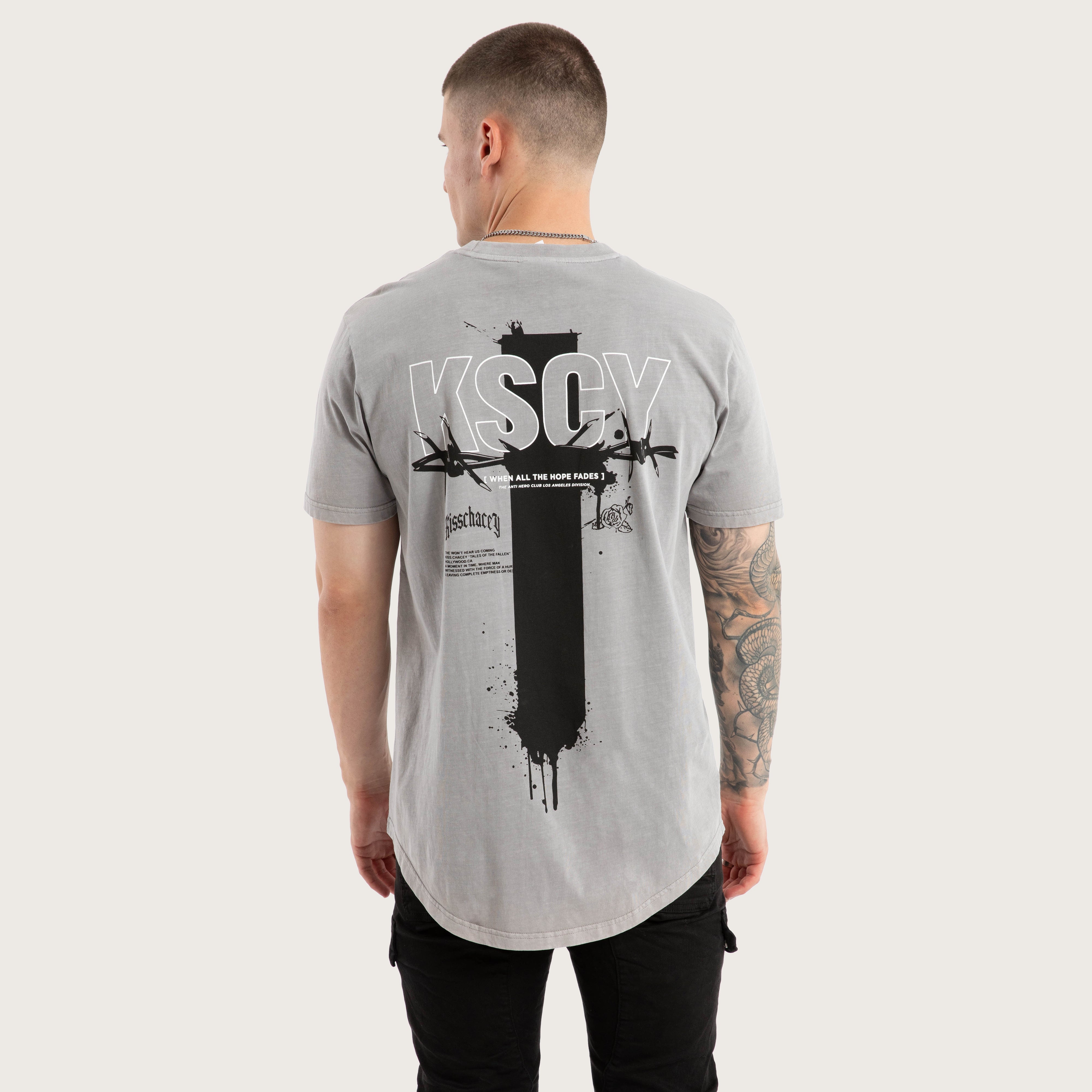 Zingify Dual Curved Tee Pigment Ultimate Grey | KSCY