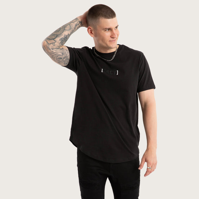 Unleashed Dual Curved Tee Jet Black