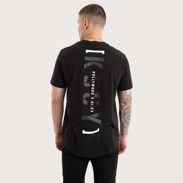 Unleashed Dual Curved Tee Jet Black