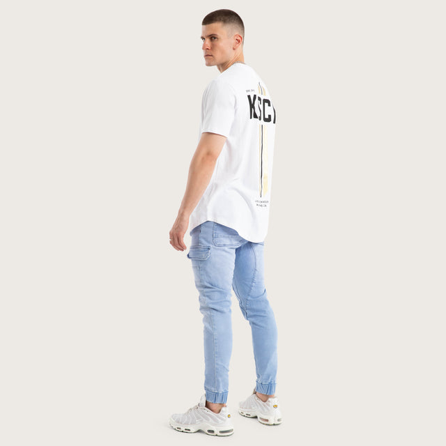 Nightbringer Dual Curved Tee Optical white