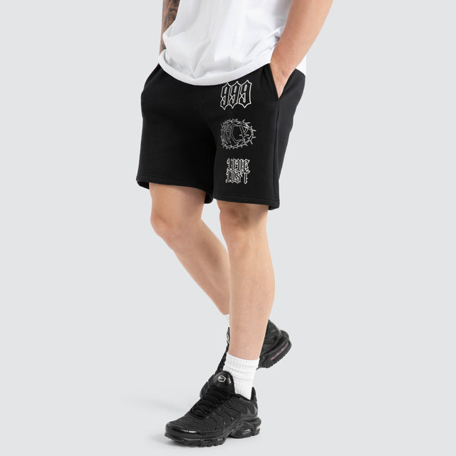 Unthought Track Short Anthracite Black