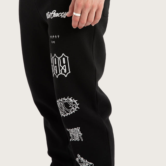 Unthought Heavy Trackpant Jet Black