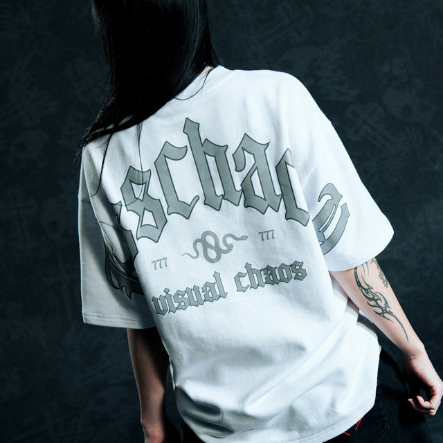 Broken Loopback Street Tee Optical White