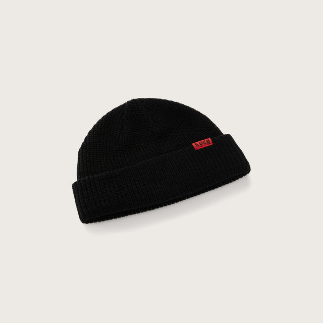 Record Beanie Jet Black