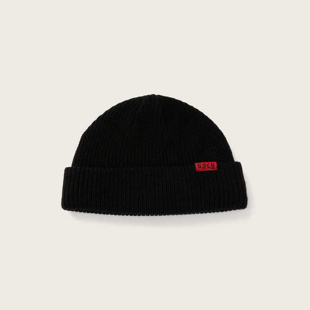 Record Beanie Jet Black